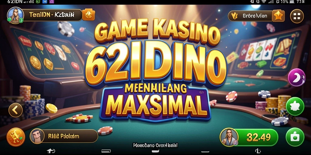 Tampilan gameplay menarik dari 62IDN dalam suasana Kasino.