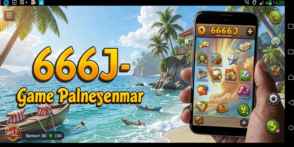 Tampilan gameplay santai dan menyenangkan dari 666J.