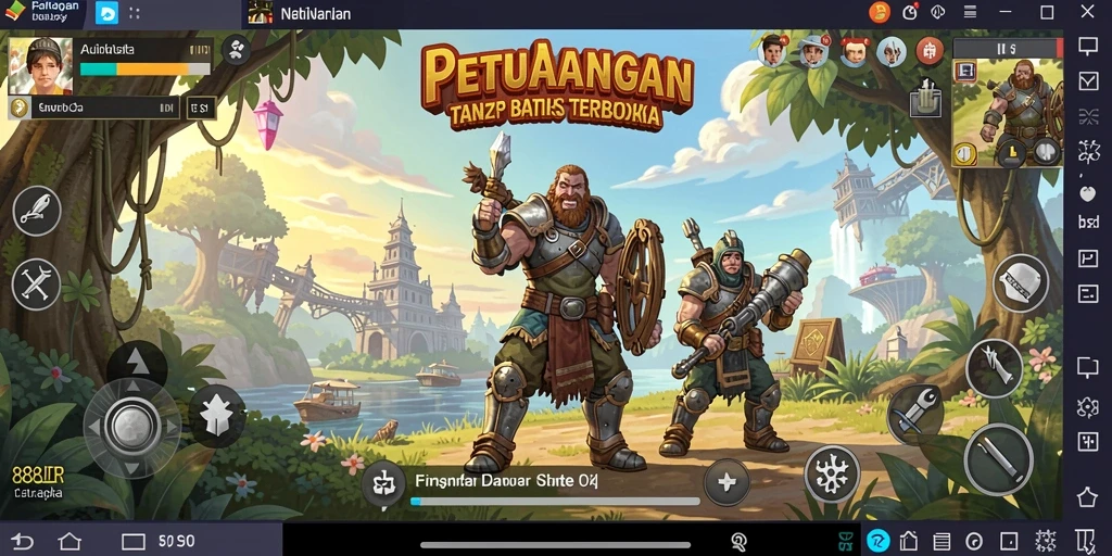 Tampilan gameplay menarik di dunia terbuka 888IDR.