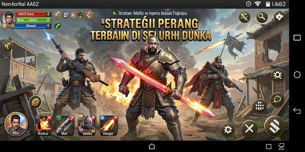 Menampilkan pertarungan strategi yang intens dalam AA62.