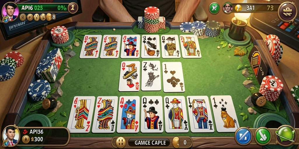 Tampilan gameplay seru dalam game Gaple API36.
