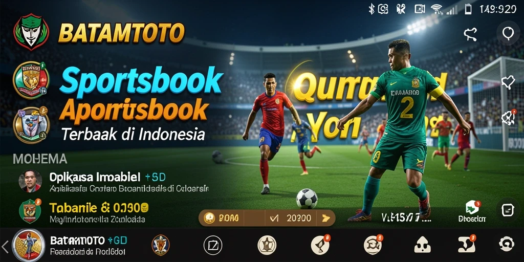 Tampilan antarmuka menarik dari BATAMTOTO saat bermain sportsbook.