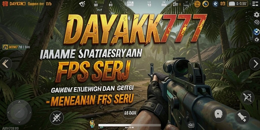 Tangkapan layar dari aksi intens dalam gameplay DAYAK777.