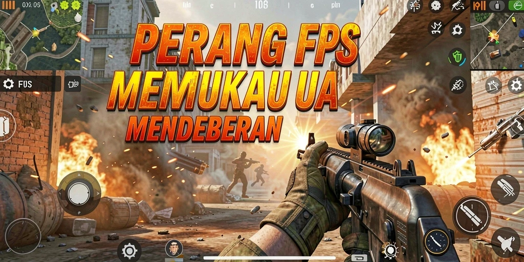 Screenshot menampilkan aksi pertempuran yang mendebarkan dalam F08.