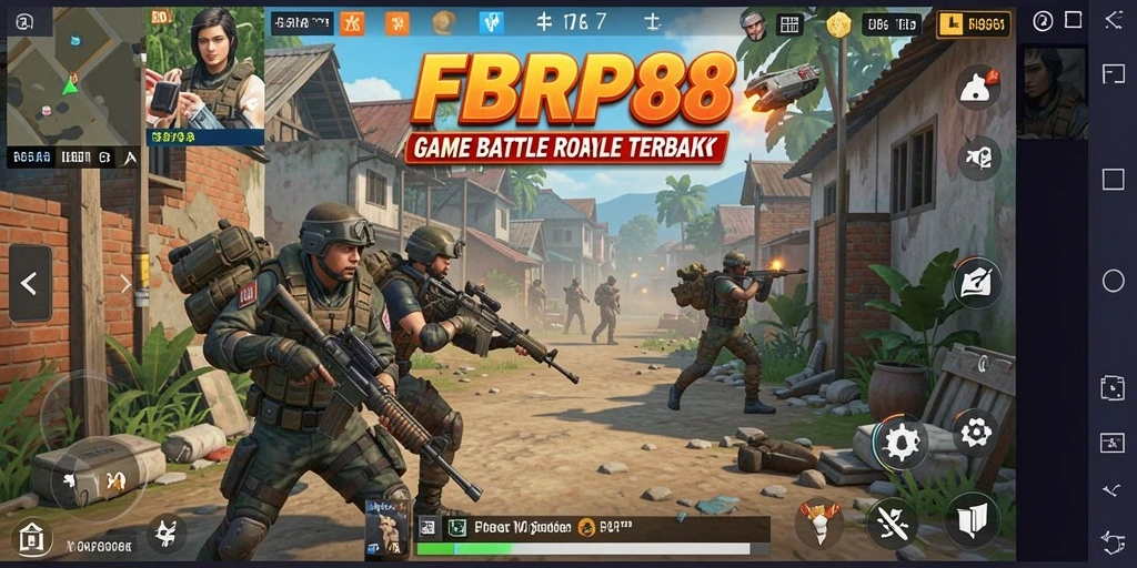 Tampilan gameplay seru dalam pertempuran Battle Royale FBRP88.