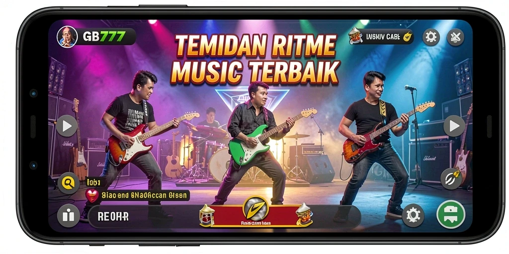 Tampilan gameplay <strong>GB777</strong> yang menampilkan interaksi musik yang menarik.