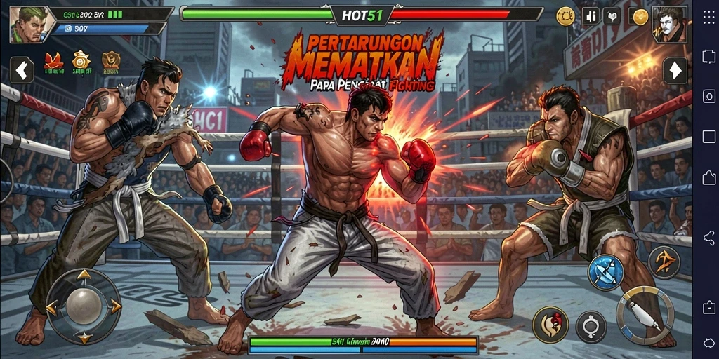 Tampilan mendebarkan dari pertempuran seru di HOT51.