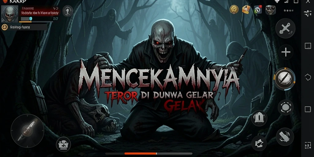 Gameplay KAKRP dengan suasana menyeramkan dan penuh ketegangan.