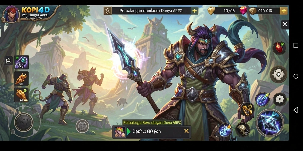 Tampilan gameplay KOPI4D yang epik dan mendebarkan.