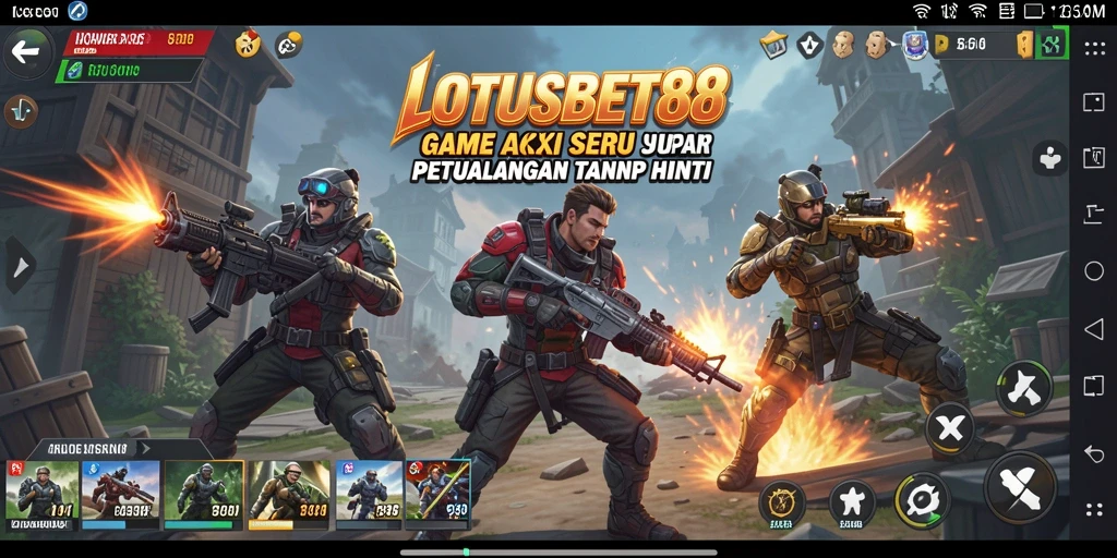 Screenshot LOTUSBET88 menampilkan aksi seru dan intens di dalam permainan.
