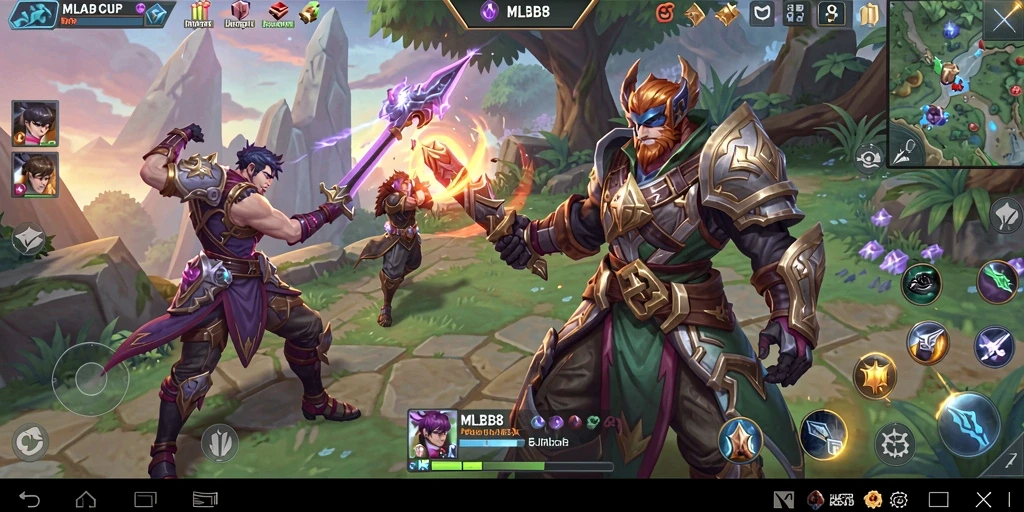 Tampilan screenshot gameplay ARPG yang menegangkan di MLBB8.