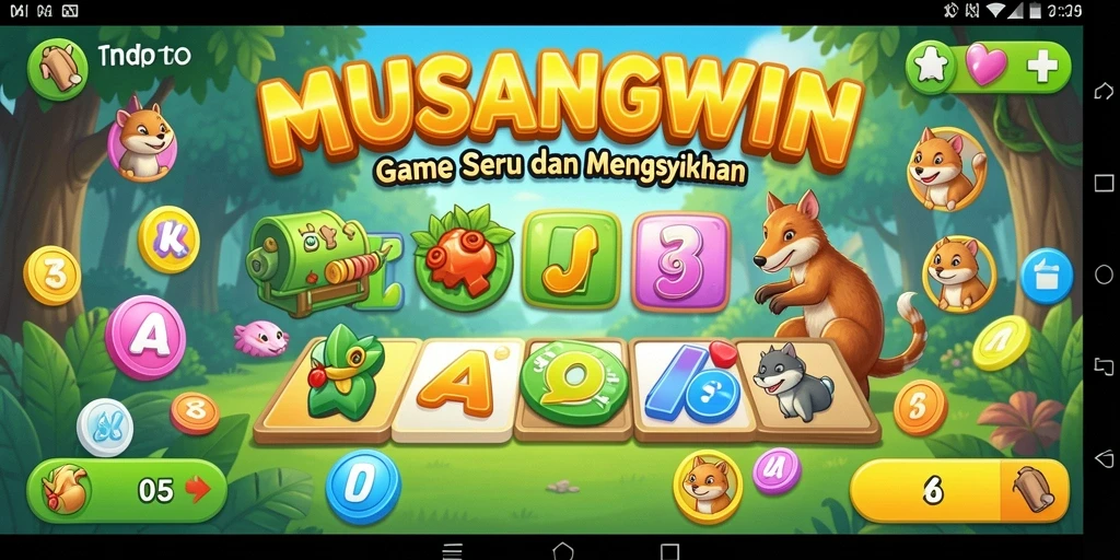 Screenshot gameplay MUSANGWIN dengan suasana bingo yang seru.