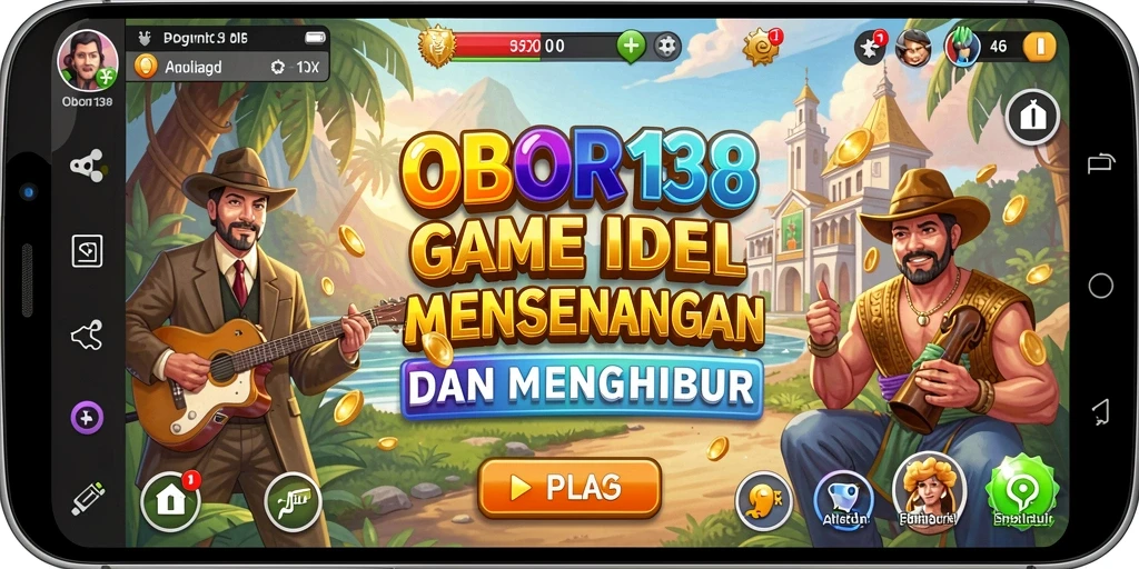 Screenshot gameplay OBOR138 yang menunjukkan karakter beraksi dalam mode Idle.