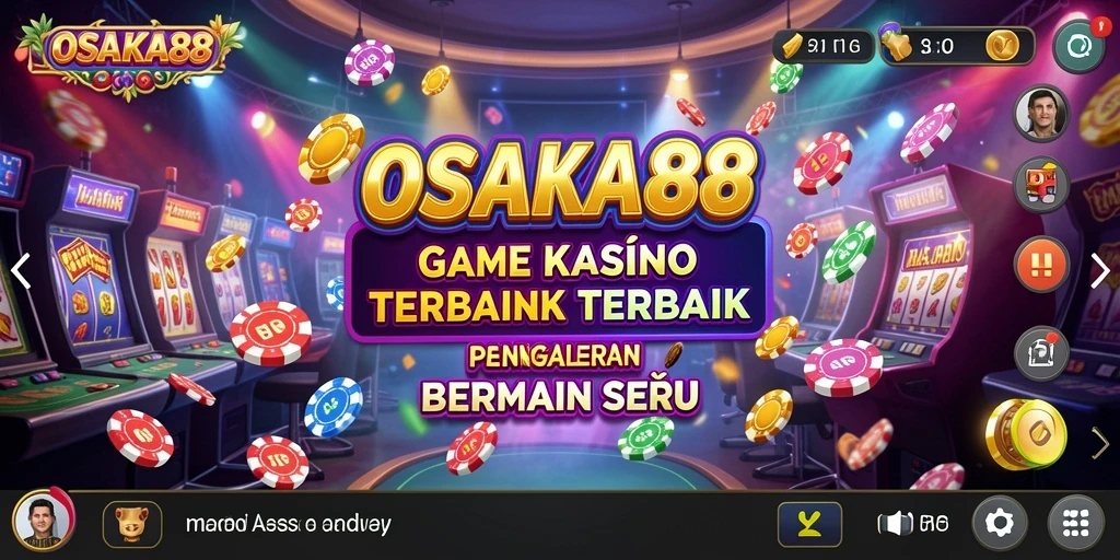 Tampilan gameplay OSAKA88 dengan suasana kasino yang realistis.