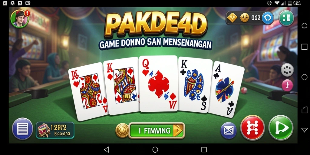 Tampilan menarik gameplay Domino PAKDE4D yang seru.