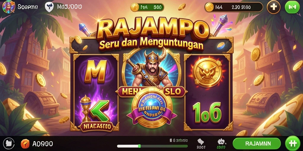 Tampilan menarik dari gameplay Slot RAJAMPO yang seru.