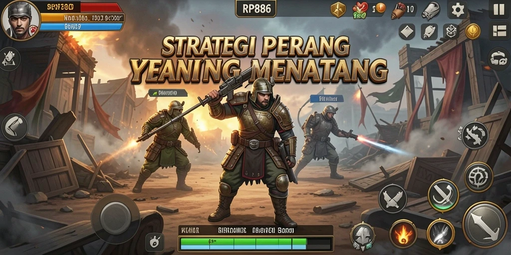 Tangkapan layar menampilkan pertempuran strategis dalam RP886.