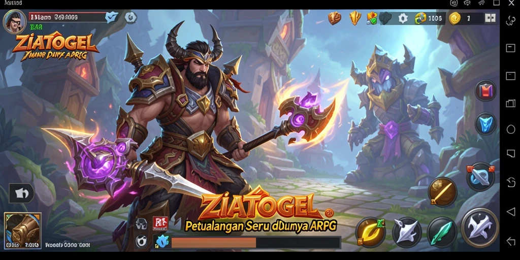 Screenshot gameplay ZIATOGEL menampilkan pertarungan seru dan grafis yang menawan.